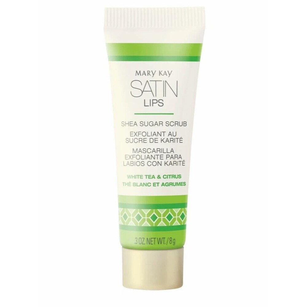 Lot of 4, Mary Kay Satin Lips White Tea & Citrus Shea Sugar Scrub 3 oz, NEW